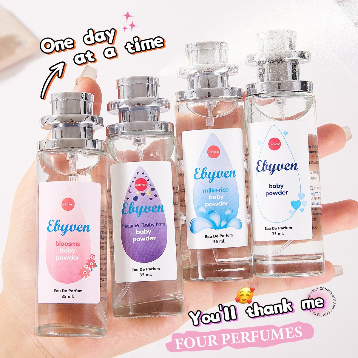 Perfume Floral Fragrance - Babymilchpulver-Damenparfüm, frisch, elegant, hochwertig, blumig und