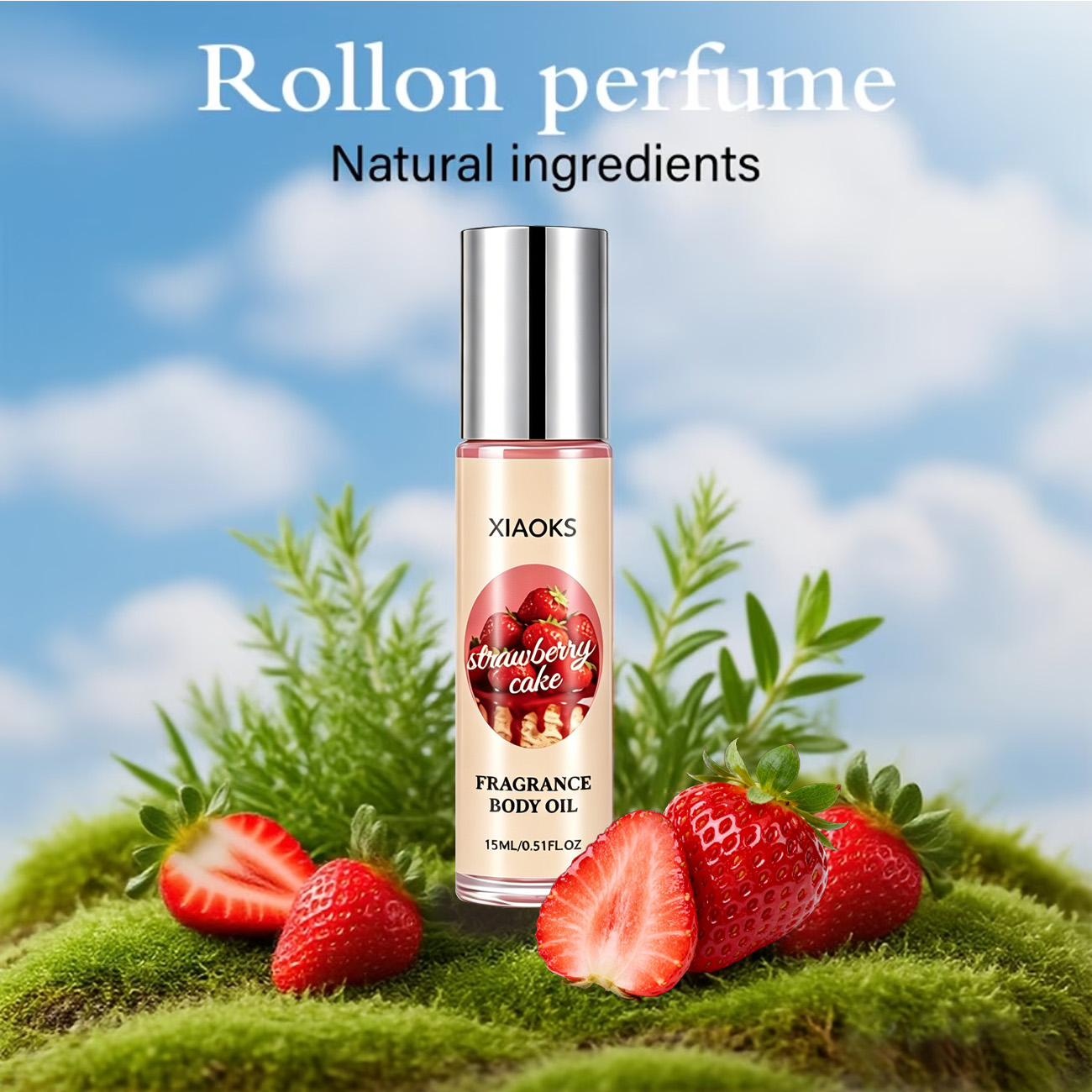 1 Flasche Erdbeer-Kuchen Roll- – Perfume Floral Fragrance Bewertung und Preis